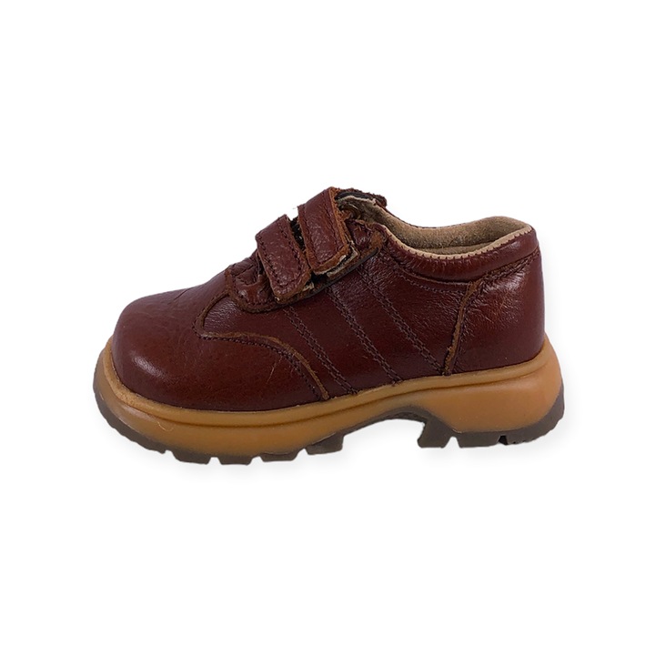 Pantofi copii Chippo Kids 6042-9, 23-28, Piele naturala, Maro