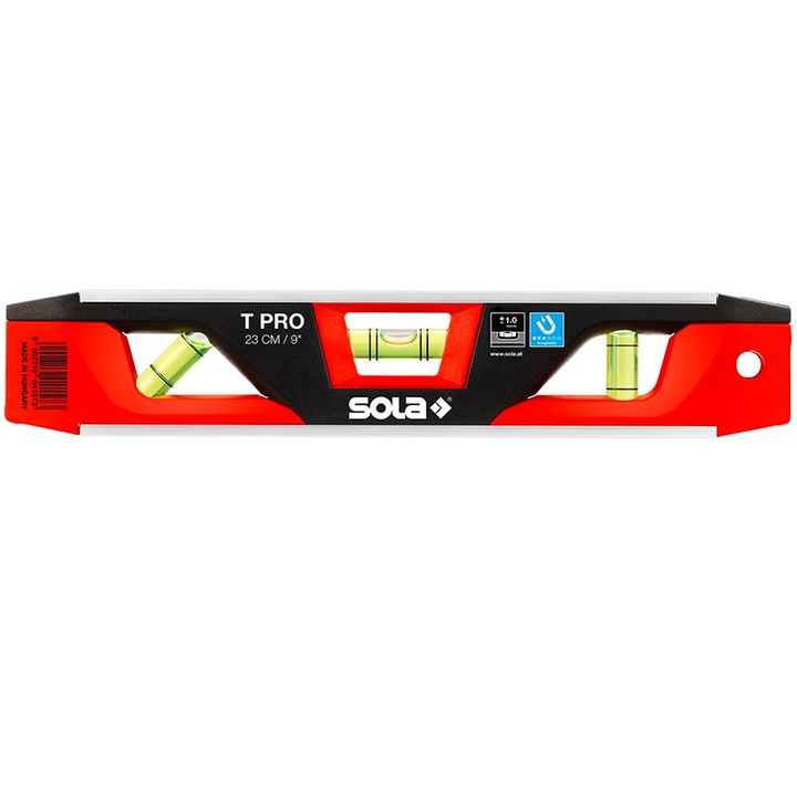 Nivela SOLA magnetica, TORPEDO T PRO, 23cm, 3 bule