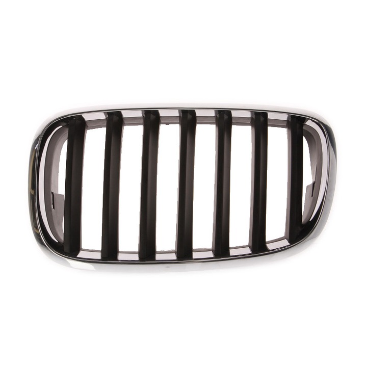 Grila radiator stanga negru/crom Bmw X5 E70, X6 E71, E72 10.2006-07.2014