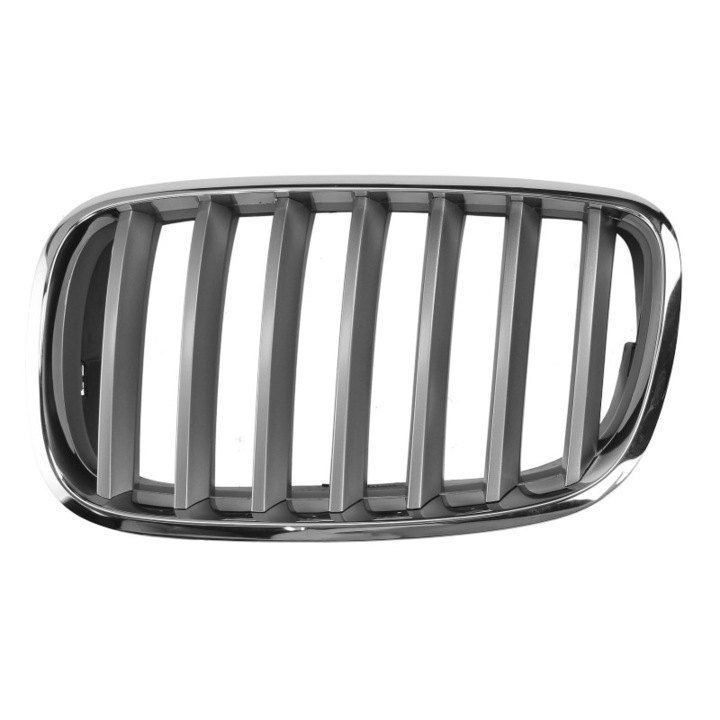 Grila radiator stanga crom/argintiu Bmw X5 E70, X6 E71, E72 10.2006-07.2014