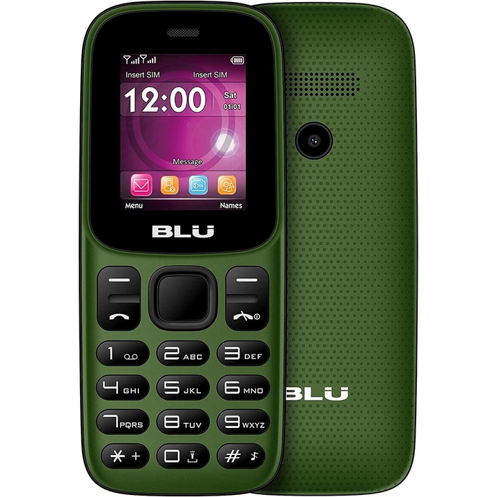Telefon mobil BLU Z5 Dual Sim, Fara RO Alert, Meniu in bulgara, Verde