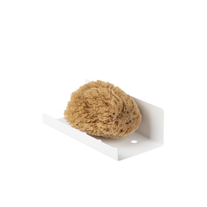 Raft pentru dus, Dabstory, Inox, 20x9x6 cm, Alb