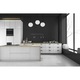 Plafoniera suspendata, Light Home, Florence, reglabile, Lungime 200 cm, Latime 15 cm, Abajur 15 cm, E27, 3 punct de lumina, sticla, Alb/Negru