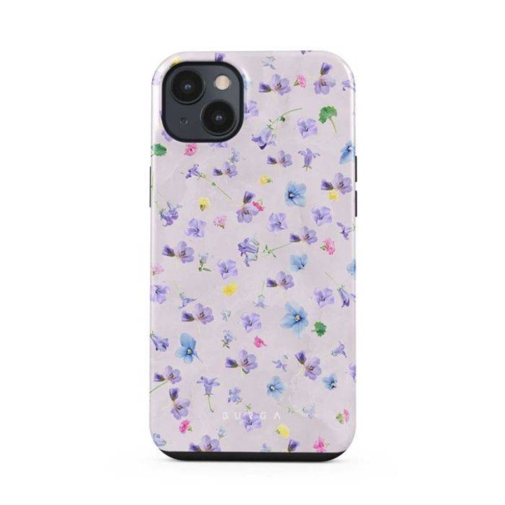 Husa Burga Dual Layer Wildflower compatibila cu iPhone 14 Plus