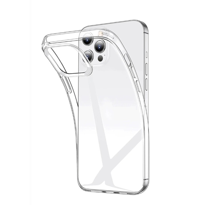 Husa Clear Protection 2 mm pentru Apple iPhone 14 Plus, Invisible Trend, Diamond Hexa Anti-Drop Technology, Potrivire Perfecta, Transparenta