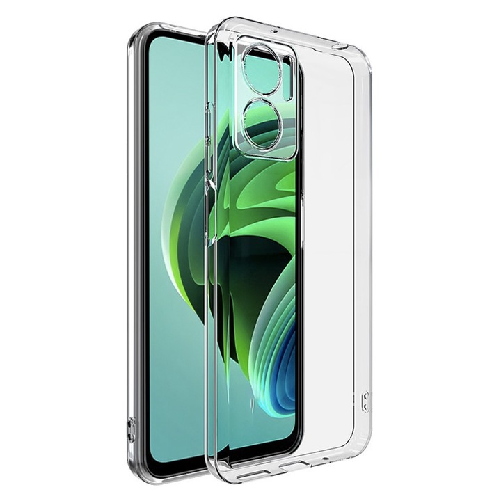 Husa de silicon Ultra Slim 1mm pentru Xiaomi Redmi A1, Crystal Clear, Slim Fit, Protectie Camera, Transparent