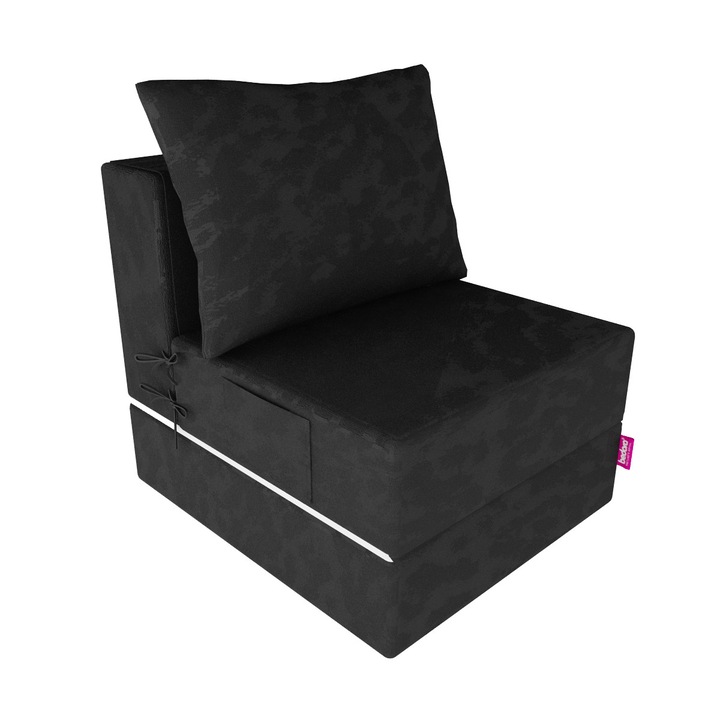 Bedora Urban Living kihúzható fotel, 70x80x70 cm,fekete