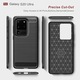 AZIAO Carbon Resistance Case за Samsung Galaxy S20 Ultra 4G / S20 Ultra 5G, TPU по-добра защита, Fiber Design, Anti-Shock Optimization, Long Term Case, Titanium Black