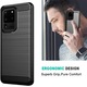 AZIAO Carbon Resistance Case за Samsung Galaxy S20 Ultra 4G / S20 Ultra 5G, TPU по-добра защита, Fiber Design, Anti-Shock Optimization, Long Term Case, Titanium Black