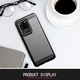 AZIAO Carbon Resistance Case за Samsung Galaxy S20 Ultra 4G / S20 Ultra 5G, TPU по-добра защита, Fiber Design, Anti-Shock Optimization, Long Term Case, Titanium Black