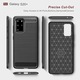 AZIAO Carbon Resistance калъф за Samsung Galaxy S20 Plus 4G / S20 Plus 5G, TPU по-добра защита, Fiber Design, Anti-Shock Optimization, Long Term Case, Titanium Black