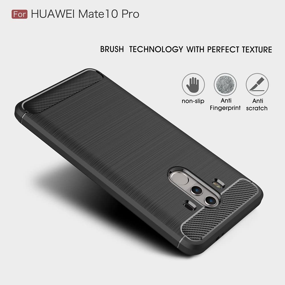 Husa Carbon Stripe pentru Huawei Mate 10 Pro, Negru