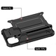 Husa pentru iPhone 12 Pro Max, Techsuit Hybrid Armor, Black