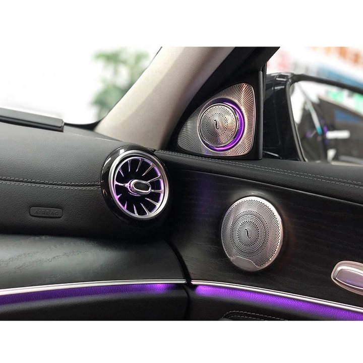 Комплект 3D високоговорители, Амбиентна светлина, 64 цвята, За Mercedes E-Class W213