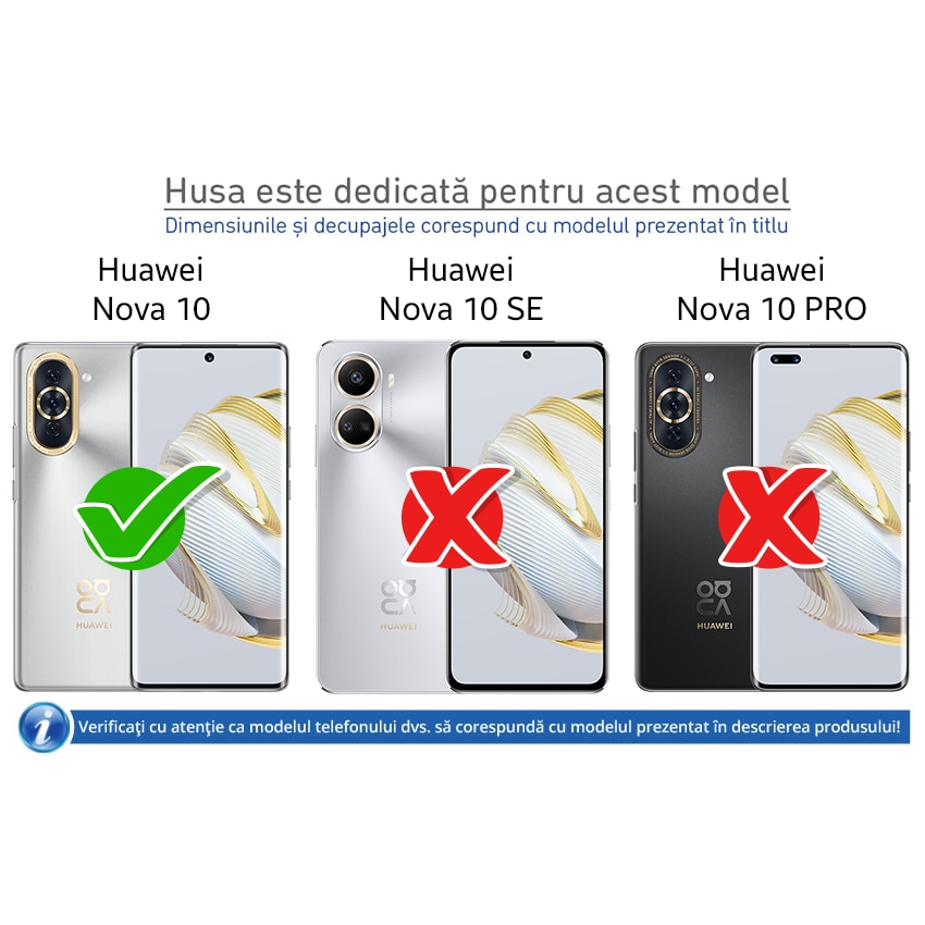 Husa pentru Huawei Nova 10, din silicon, ultraslim 0.3mm, iShield EasyFit, Techsuit, Transparenta