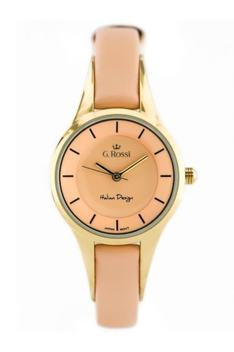 Ceas dama, G. Rossi, Metal/piele, Roz caisa