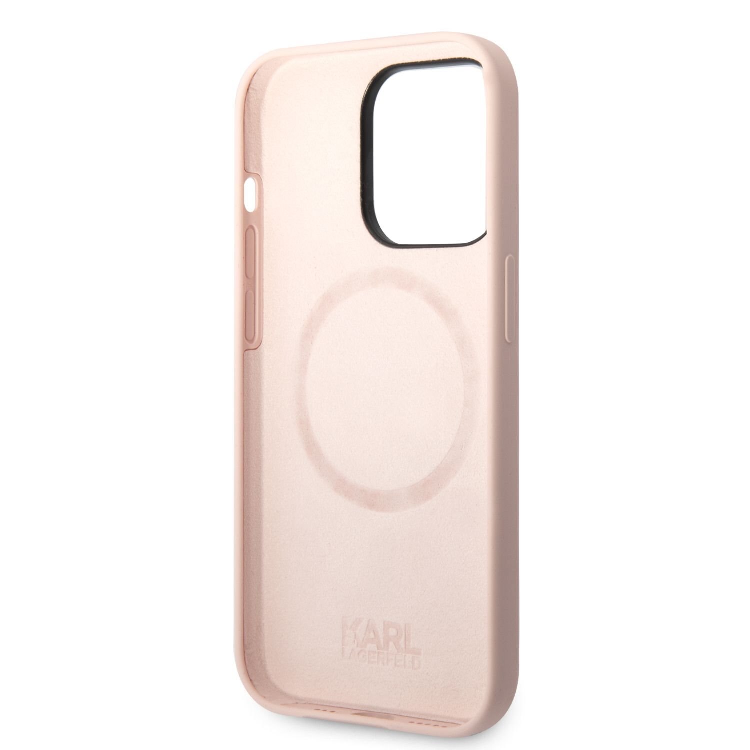 Кейс Karl Lagerfeld, За iPhone 14 Pro, Karl Head, MagSafe, Течен ...