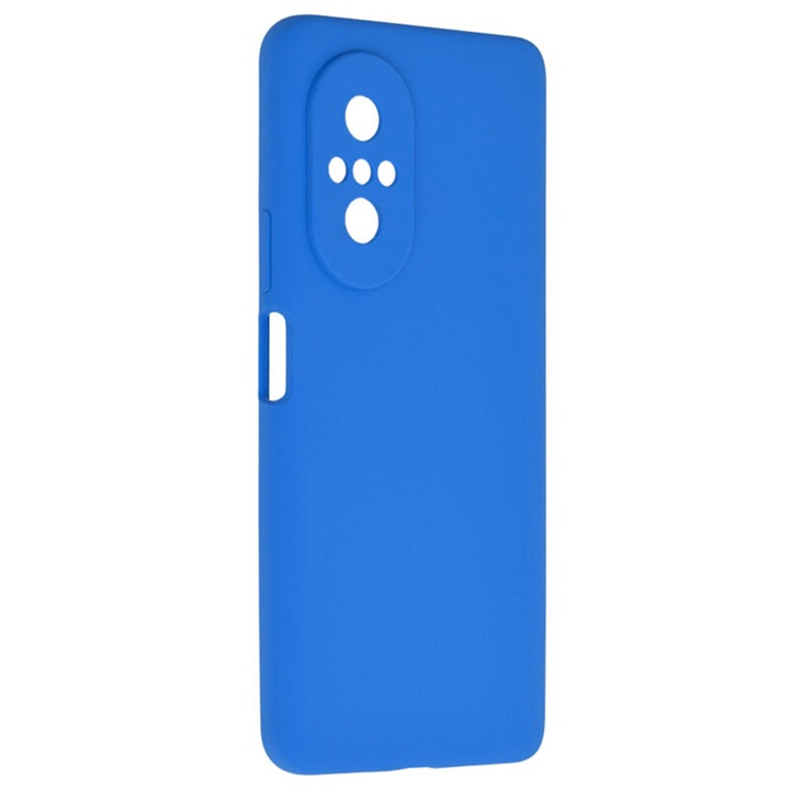 Szilikon tok Huawei Nova 9 SE telefonhoz, szilikon TPU és mikroszálas belső, kameravédelem, kék