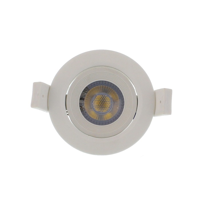 Spot LED incastrabil rotund mobil Well, 3W, temperatura lumina (6500K), 60mm, clasa energetica G