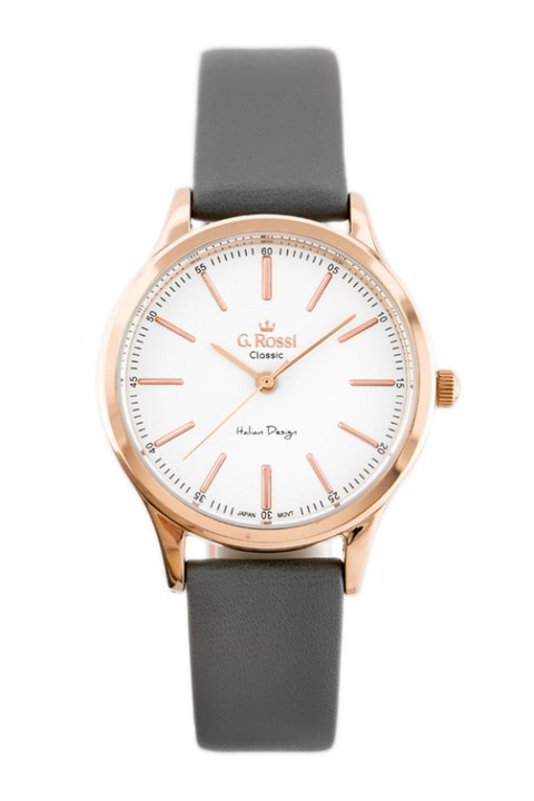 Ceas dama, G. Rossi, Metal/piele, Multicolor