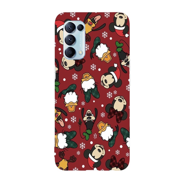 Коледен калъф, съвместим с Oppo Reno 5 4G модел Mickey ready for Christmas, силикон, TPU, обратно
