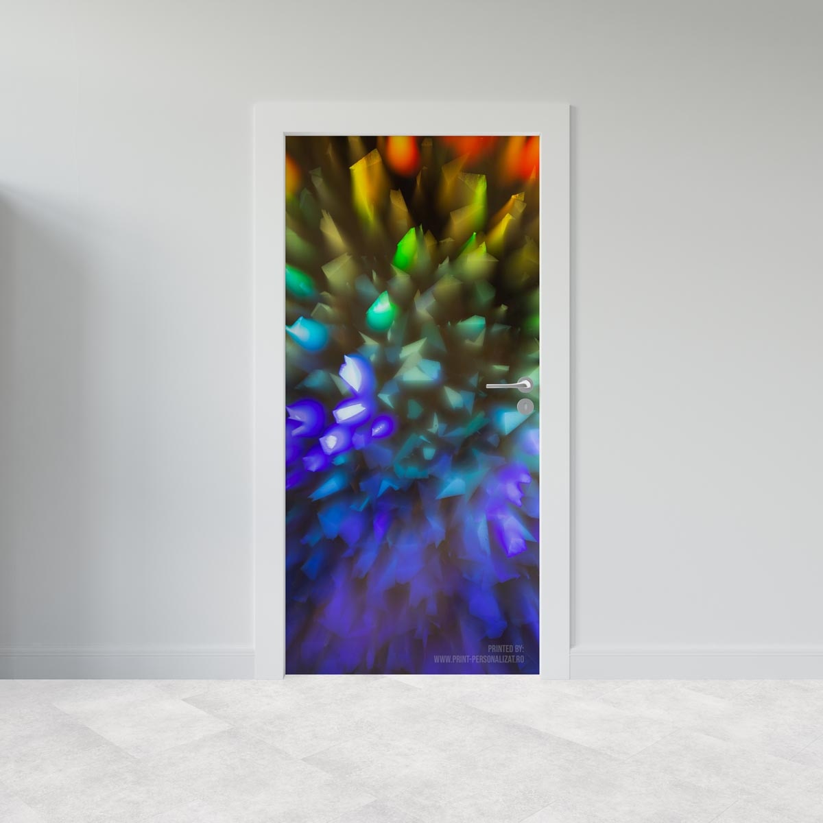 Tableau bois panthère multicolore - 90 x 60 cm | Leroy Merlin