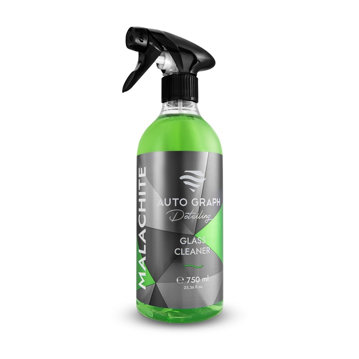 Разтвор за почистване на автомобилни стъкла, Auto Graph, Malachite Glass Cleaner, 750мл