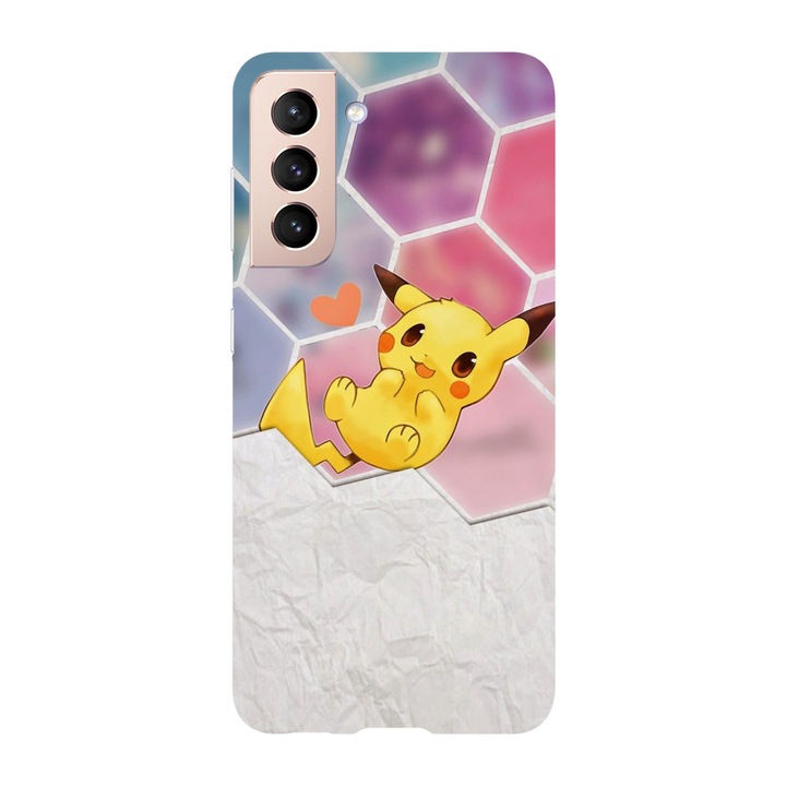 Husa compatibila cu Samsung Galaxy S22 model Pika's pokeball, Silicon, TPU, Viceversa