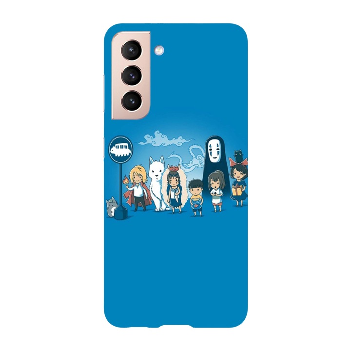 Husa compatibila cu Samsung Galaxy S21 FE model Totoro, Mononoke and Ponyo Studio Ghibli, Silicon, TPU, Viceversa