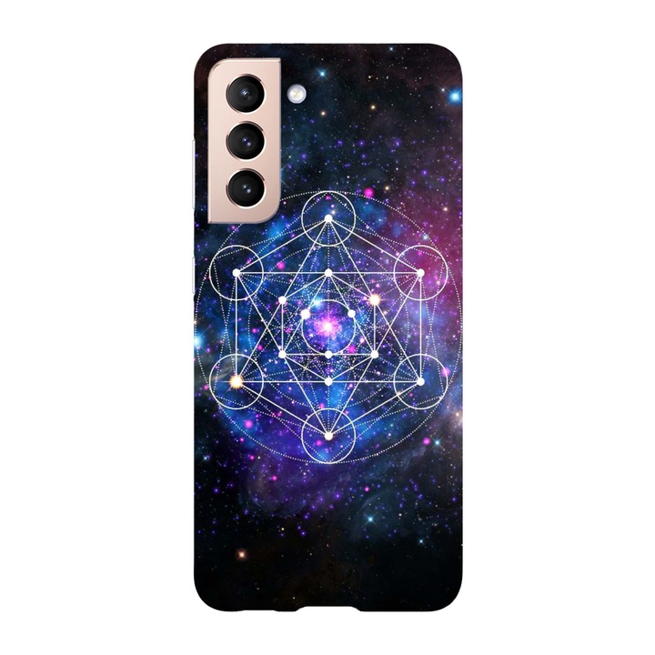 Кейс съвместим с модел Samsung Galaxy S22 Ultra Свещена геометрия, Силикон, TPU, Обратно