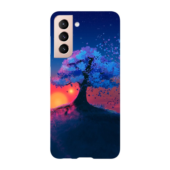 Husa compatibila cu Samsung Galaxy S20 model Sundown fantasy tree, Silicon, TPU, Viceversa
