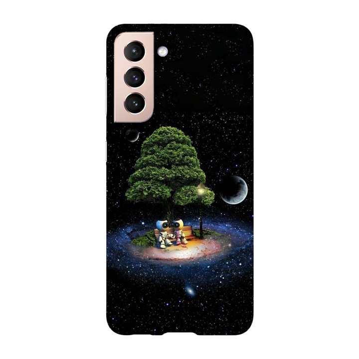 Husa compatibila cu Samsung Galaxy S22 Plus model Space love story, Silicon, TPU, Viceversa