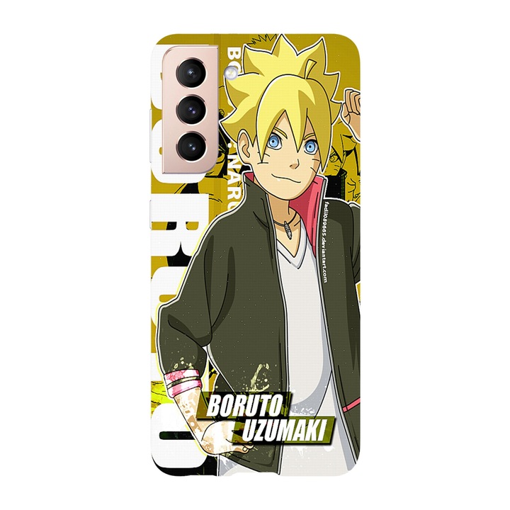 Husa compatibila cu Samsung Galaxy S22 Plus model Uzumaki Boruto, Silicon, TPU, Viceversa