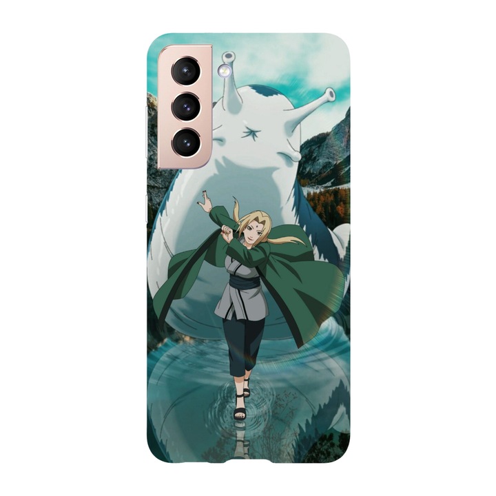 Калъф, съвместим с модел Samsung Galaxy S22 Ultra Tsunade Senju и Katsuyu Naruto, силикон, TPU, обратно