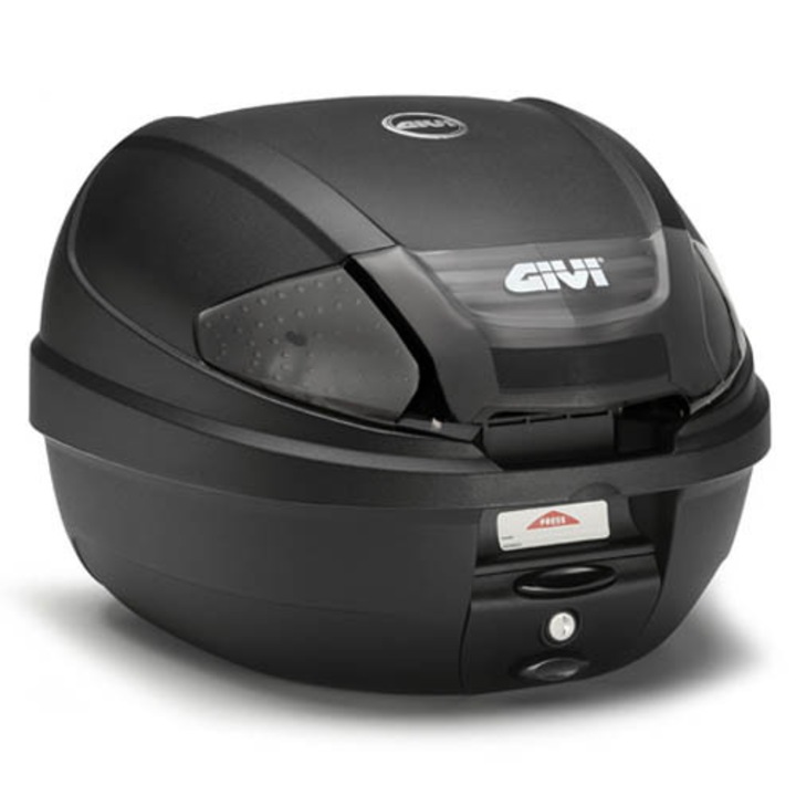 Topcase Givi E300NT2 Monolock negru cu catadioptrii gri 30 Litri