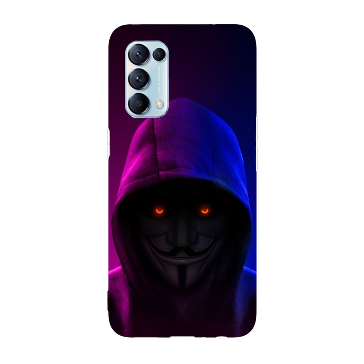 Капак, съвместим с Oppo Reno 5 4G модел Anonymous Art, Silicon, TPU, Viceversa