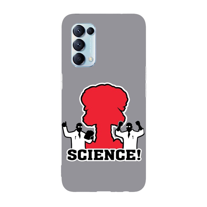Капак, съвместим с Oppo Reno 4 5G модел Вярвайте в науката, силиций, TPU, обратното