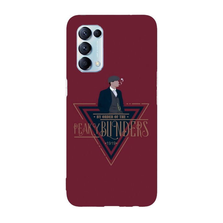 Кейс съвместим с модел Oppo Reno 7 По поръчка на Peaky Blinders, силикон, TPU, обратно