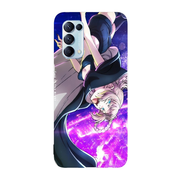 Калъф, съвместим с Oppo A15s модел Call of the Night Nazuna Nanakusa, силикон, TPU, обратно