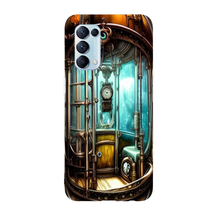 Калъф, съвместим с модела Oppo Reno 5 4G Time machine, силикон, TPU, обратното