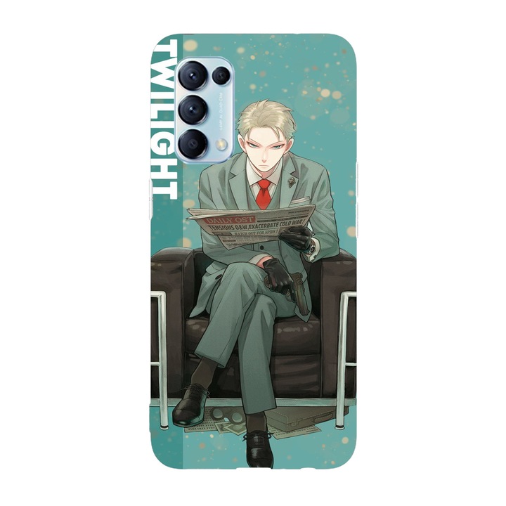 Калъф, съвместим с Oppo Reno 5 4G модел Twilight Forger Spy x Family, силикон, TPU, обратно