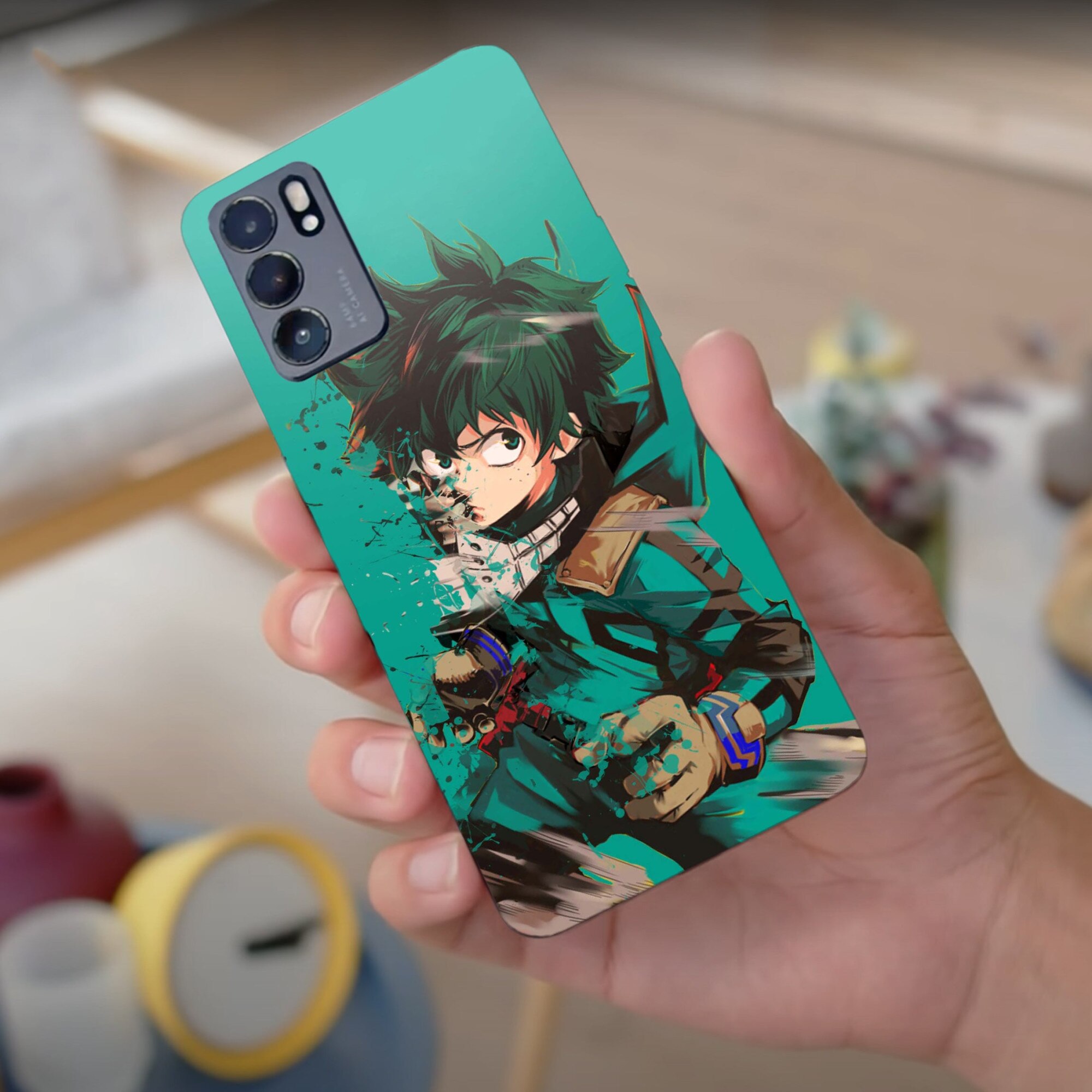 Mixroom - Cover Custodia Back case In TPU Silicone Morbido Per Oppo A74 4G Fantasia Samurai U845