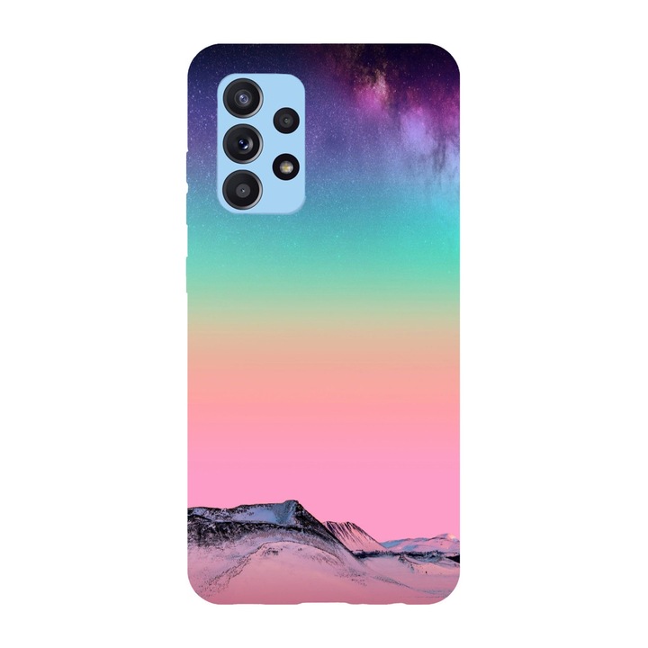Кейс съвместим с модел Samsung Galaxy A51 Color vibe mountains, Silicone, TPU, Обратно
