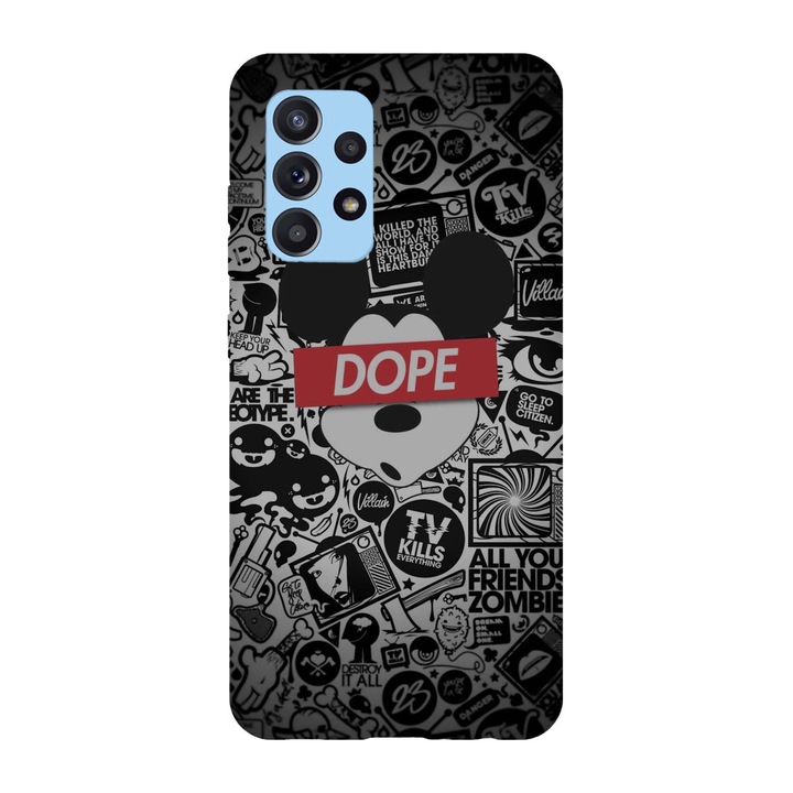 Калъф, съвместим с Samsung Galaxy A53 5G модел Dope Mickey Mouse, силикон, TPU, обратно