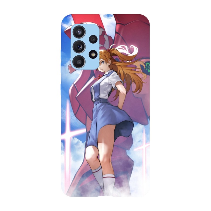 Husa compatibila cu Samsung Galaxy A72 5G model EVA Unit 02 Asuka Evangelion, Silicon, TPU, Viceversa