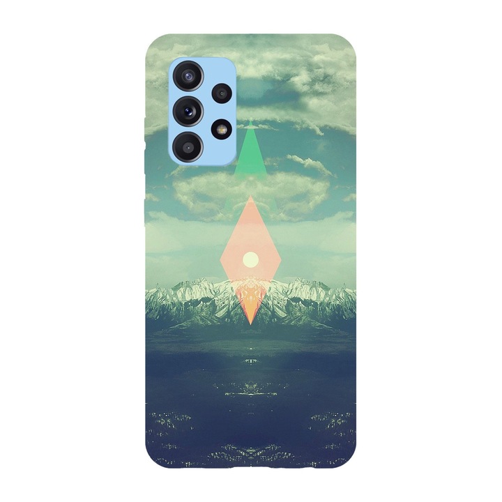 Husa compatibila cu Samsung Galaxy A72 5G model Hipster nature artwork, Silicon, TPU, Viceversa