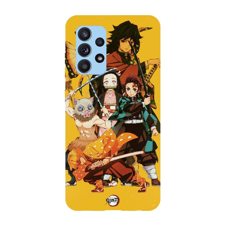 Кейс съвместим с Samsung Galaxy A51 модел Kimetsu No Yaiba, Silicon, TPU, обратното