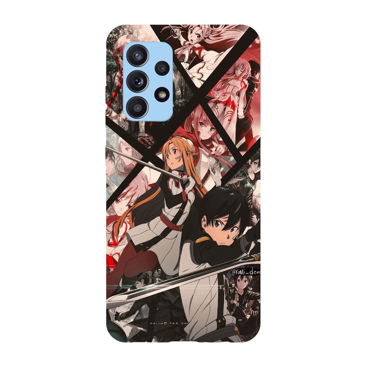 Husa compatibila cu Samsung Galaxy A71 model Kirito and Asuna forever yours SOA, Silicon, TPU, Viceversa