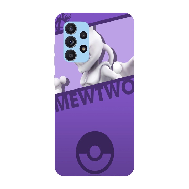 Кейс съвместим с модел Samsung Galaxy A42 5G Opponent mewtwo, Силикон, TPU, Обратно