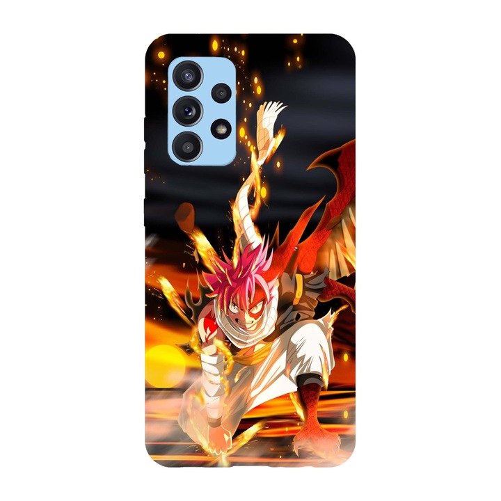 Кейс съвместим с Samsung Galaxy A22 модел Natsu Dragneel Fairy tail, силикон, TPU, обратното